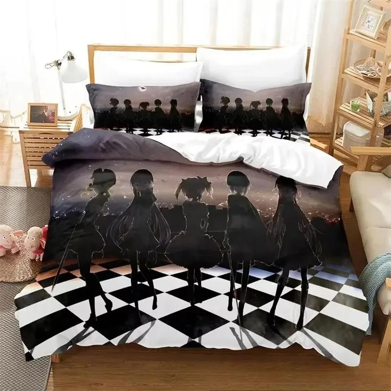 3D Print Anime Puella Magi Madoka Magica Bedding Set Boys Girls Twin Queen King Size Duvet Cover Pillowcase Bed Boys Adult