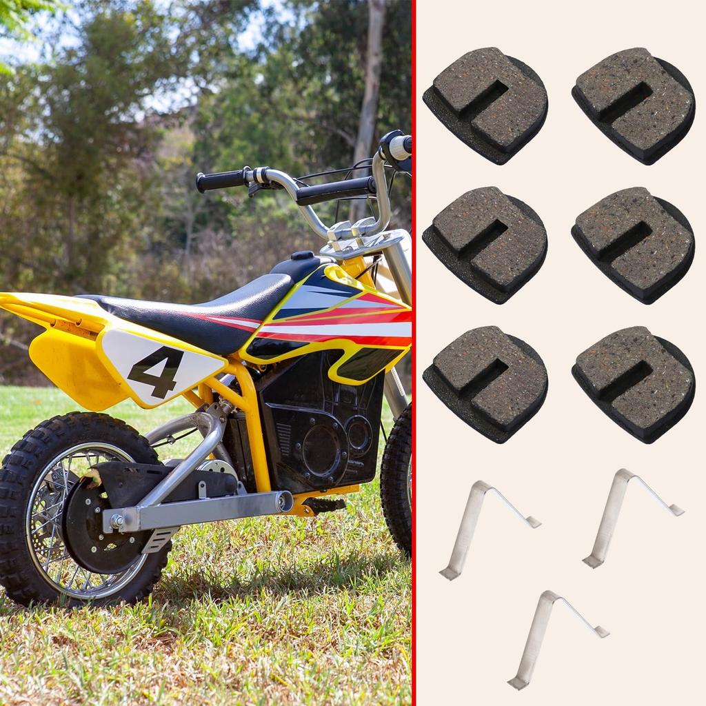 KAMIER Rounded Front Rear Brake Pads Replacement For Razor MX650 MX500 SX500 Mcgrath Dirt Bike Electric 4 Wheeler ATV Dirt Quad 500 RSF650 Kids