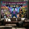 Jojos Bizarre Adventure Wall Tapestry Aesthetic Wall Hanging Printed Fabric Blanket Decorative Tapestries For Bedroom Living Room Home Decor