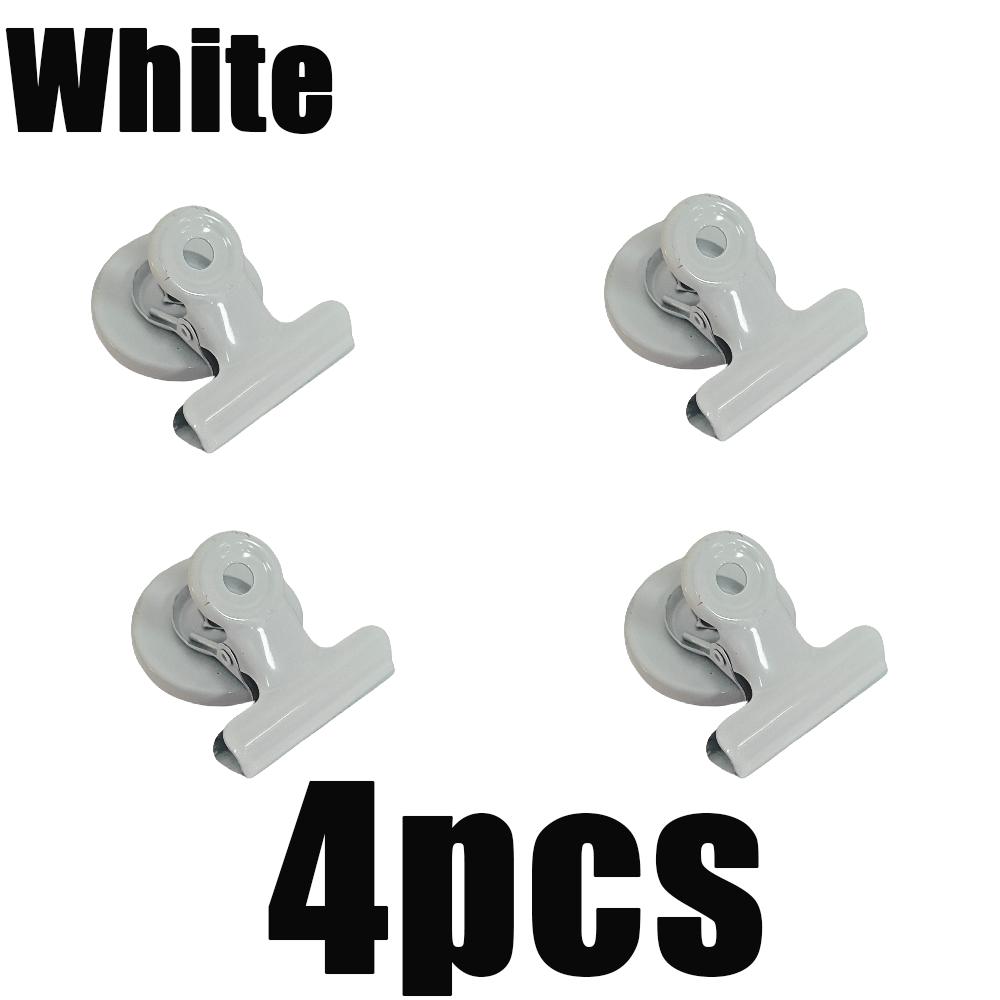 

4pcs Magnetic Clip Magnets For Fridge Multifunctional Color Apply To Refrigerator Whiteboard Office Use Note List Photo Displays