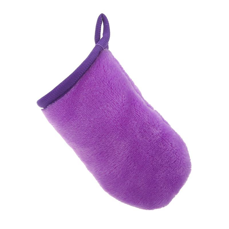 

Face Deep Cleaning towels for baby Reusable Makeup Remover Glove Soft Microfiber Cleansing Makeup Removing Cleaning Towel фіолетовий