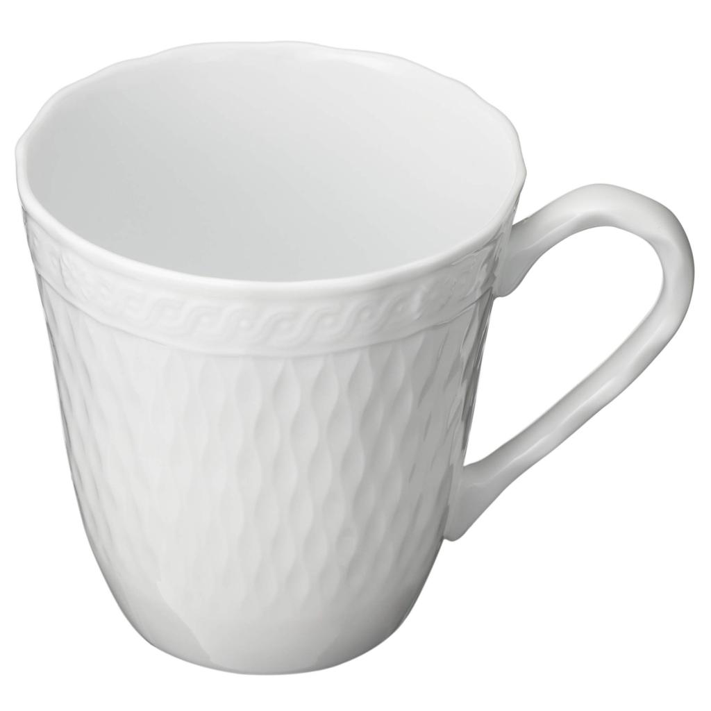 Noritake Noritake Mug 300cc Cher Blanc Microwave Safe Dishwasher Safe 2 Pieces Fine Porcelain (Pair Set) (Premium White) P94855/1655