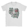 Skeleton Rib Cage With Flowers Halloween XRay Skeleton Candy T Shirt Summer  Y2K Funny T Shirts Cotton Tee Shirt For Men  Tees