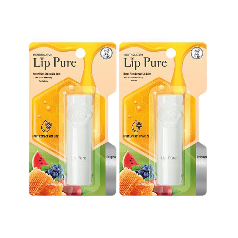 Mentholatum Honey Plant Extract Lip Balm (2-Pack)
