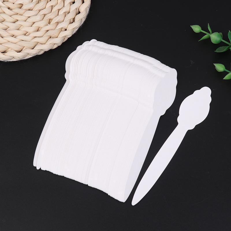 100Pcs Perfume Test Strips Perfume Blotter Strips Disposable White Perfume Test Paper Strips Multi-Use For Essential Oils