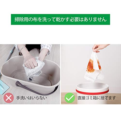 CLEANHOME Floor Wiper, Floor Mop, 4-Section Pole, Adjustable Length (40cm-120cm), Wet/Dry Mop, for Balconies, Entryways, Floors, Windows, and Floors,