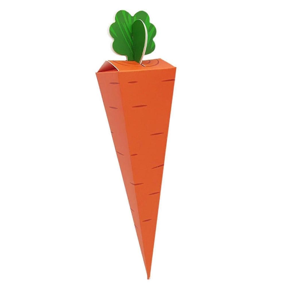 50PCS Carrot Party Charm Box Carrot Theme Easters Celebration Box Snack Box Perfect for Storaging Treats and Gifts