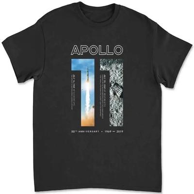 Apollo 11 50Th Anniversary Moon Landing Armstrong Aldrin T-shirt 51ST