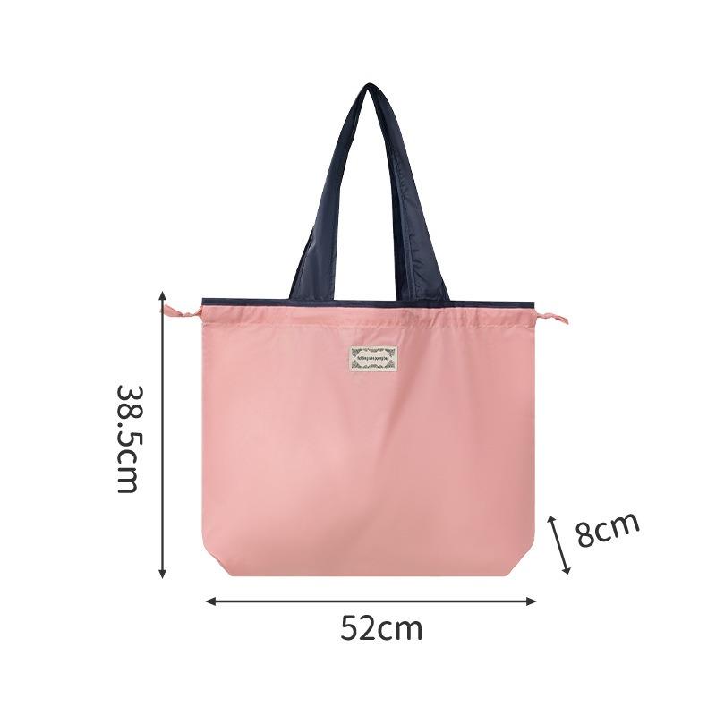 1pcs Foldable Supermarket Shopping Bag Portable Single-Shoulder Large Capacity Handheld Bags Waterproof Grocery Bag