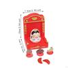 Chinese Deity Figurine with Altar for Spring Festival Tabletop Display