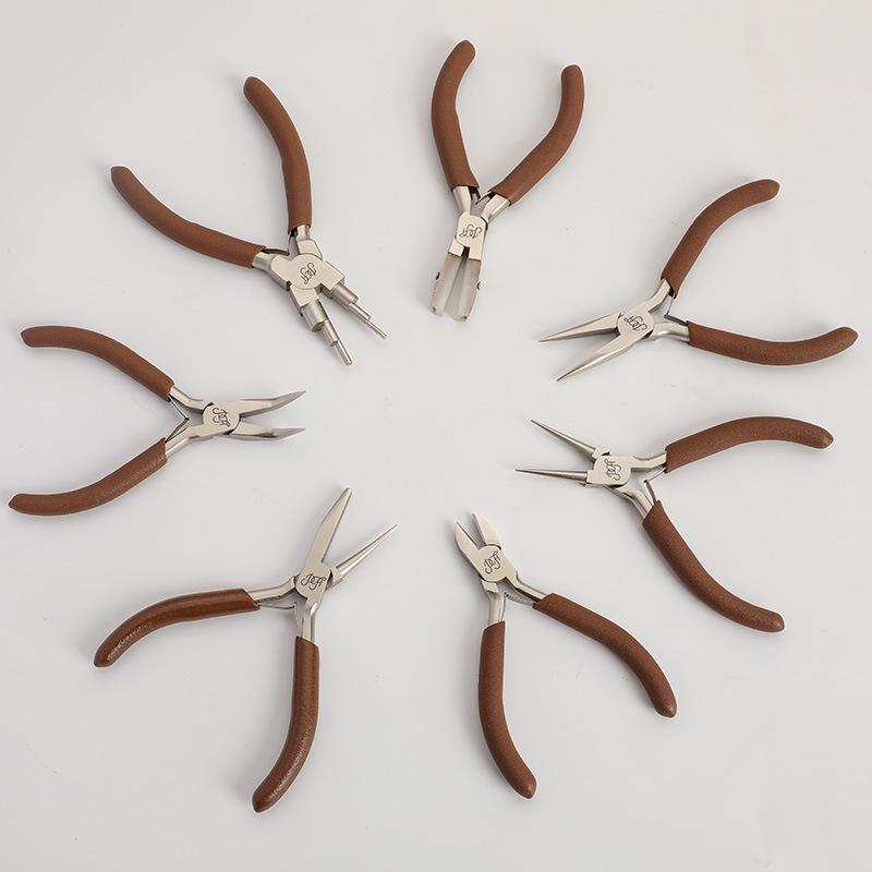 High-End Carbon Steel Needle Nose & Bent Tip Pliers for DIY Wire Wrapping