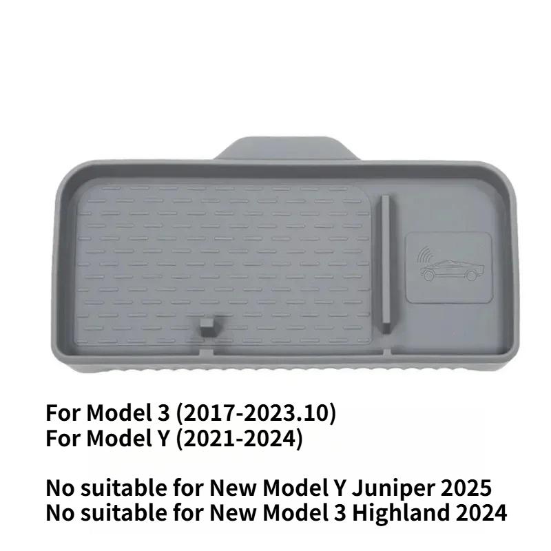 Instrument Panel ETC Storage Box for Tesla Model 3 Y Dashboard Screen Tray Central Control Silicone Box Car Accessories 2023