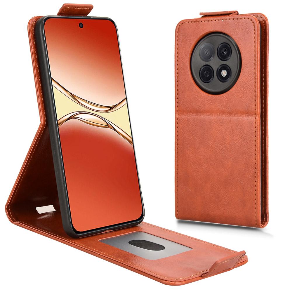 

Для Oppo F29 Pro 5G (Глобальний)/A5 Pro 5G (Китай) Чохол-підставка Магнітна застібка Вертикальний відкидний Шкіряний чохол для телефону з тримачем для карток Orange