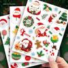Cute Christmas Cartoon Stickers: Santa, Reindeer & Snowflake Scrapbook Gift Set