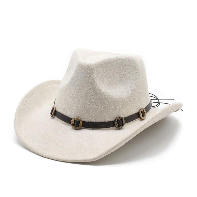 Western Cowboy Hat With Large Brim For Outdoor Sun Protection And Photography
