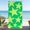 Y2K Star Print Beach Towel Hand Drawn Star Pattern Beach Blanket Soft Quick Dry Sand Resistant Absorbent Towel for Summer