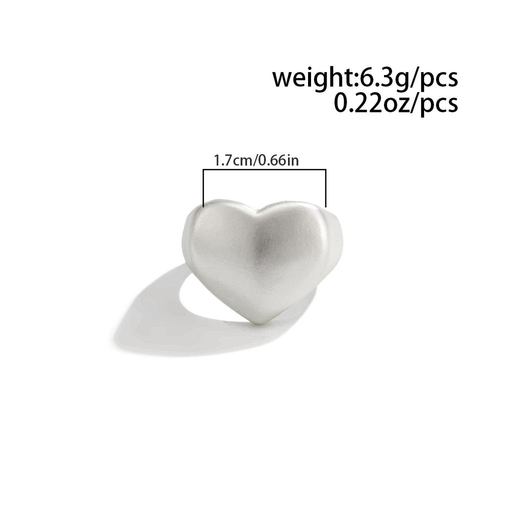 Fashionable Sliver Color Matte Wide Edge Rings for Women Cool Style Irregular Alloy Featuring Open Ring Unisex Jewelry Gift