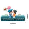Phone Number Plate Couple Doll Temporary Number Plate Auto Heatproof Decorations Dashboard Display Decorations For Men Women