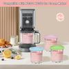 4Piece Sets Creative Ice Cream PC Cup Creami Ice Cream Storage Containers With Lids and Scoop Apply To Ninja Creami NC500 NC501