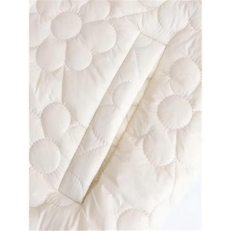 Floral Quilting Cotton Buttons Jacket Collar Placket Stand Up Size Winter Women