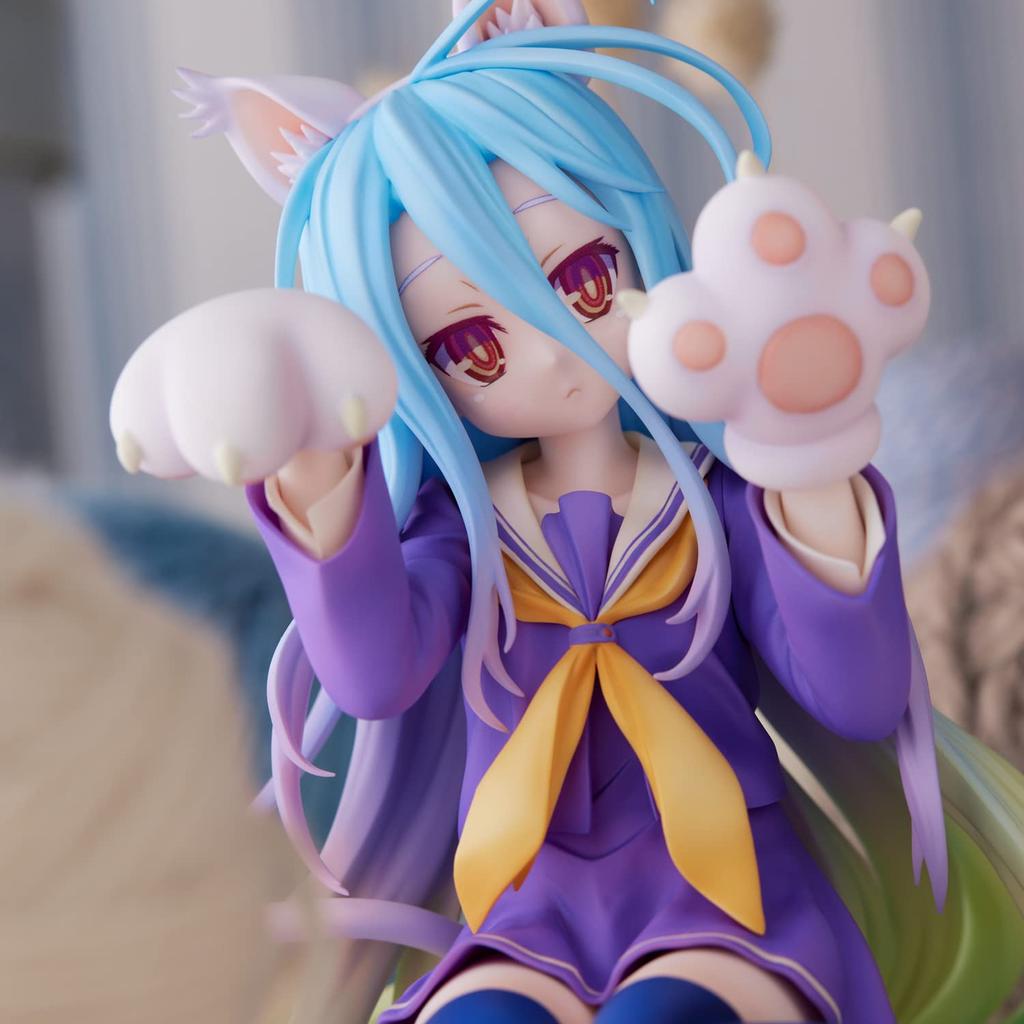 No Game No Life Branco Sem Escala PVC&ABS Pintado Figura Completa