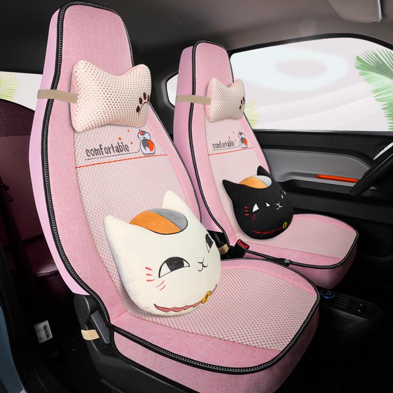 Universal Leather Seat Cushion for Wuling Hongguang: All-Season, Wear-Resistant, Full Surround for Five-Seater