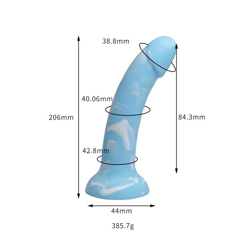 Thousand Hundred Fun Silicone Dildo - Female Erotic Toy for Anal Insertion & Masturbation