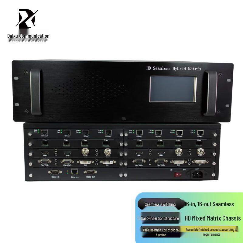 

DAIXUTONGXIN DX-JZ1616 16x16 HD Seamless Hybrid Matrix Switcher