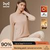 Miiow Women's Thermal Underwear Set with Goose Down Patches
