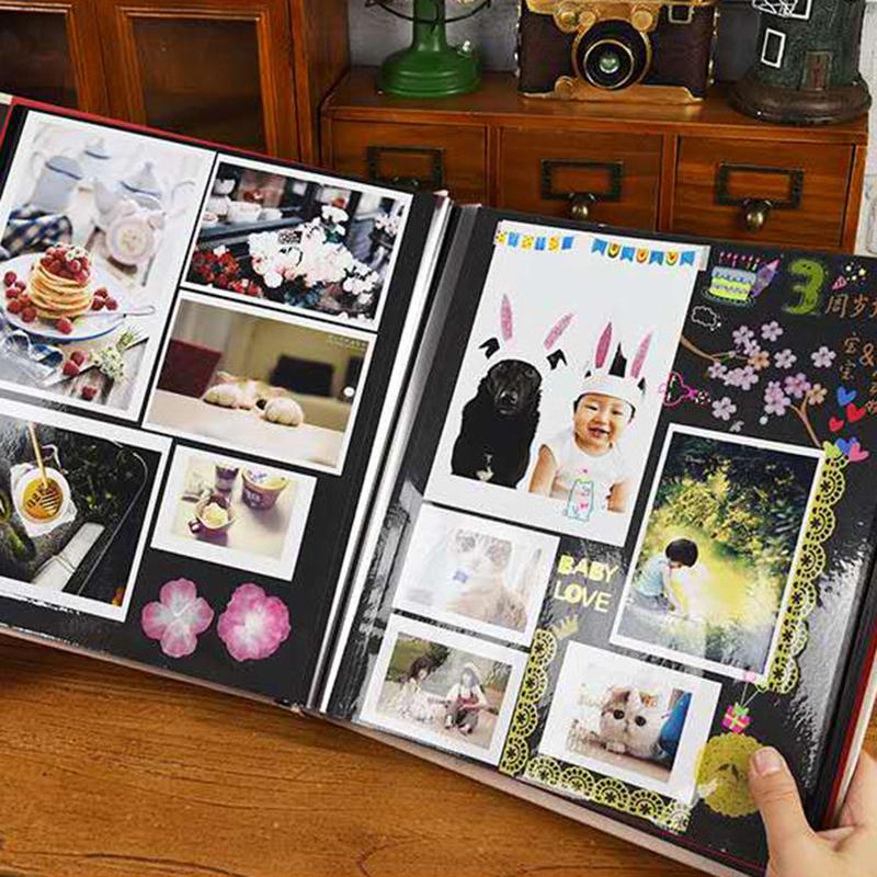 A4 Self-Adhesive Album Commemorative PU Leather Photo Album with 20 Inner Pages