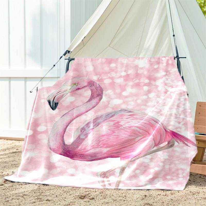 1pc Animals: rabbit, cat, pattern blanket, all season lightweight home office outdoor nap multifunctional blanket