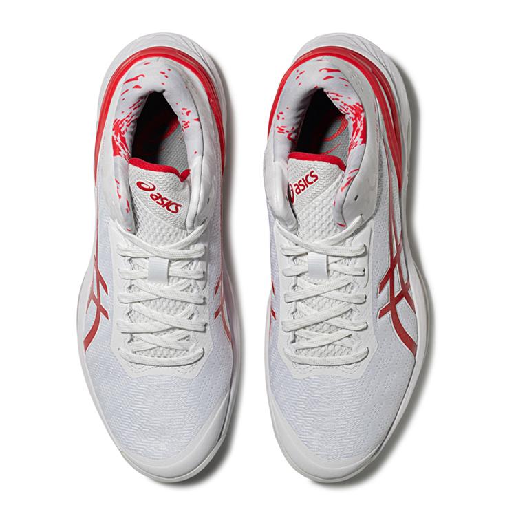 Asics Gelburst 28 Fashion Versatile Non-Slip Low-Top Basketball Shoes Men Sneakers White Red 1063A099-101