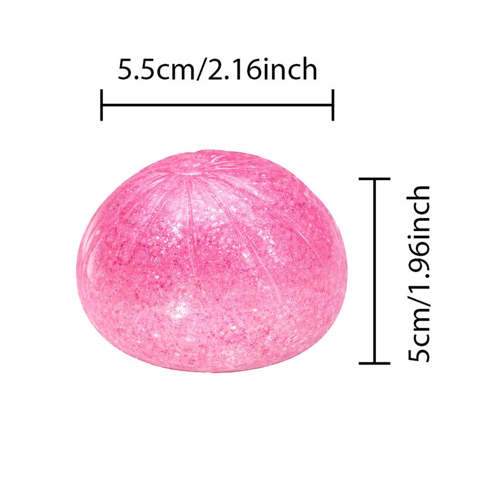 Squeeze Toys Dumpling Slow Rising Sensory Game Shiny Fidget Kneading Toys for Kids Adults Men Women Office Classroom HomeTravel