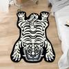 Bedroom Carpet Anti-slip Dirt-resistant Wear-resistant Living Room Rugs Tiger Interesting Pattern Home Decoration Floor Mat