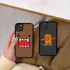 Cute Domo Kun For IPhone 17 16 15 14 13 12 11 Mini Pro Max Plus PC+TPU Back Phone Cover