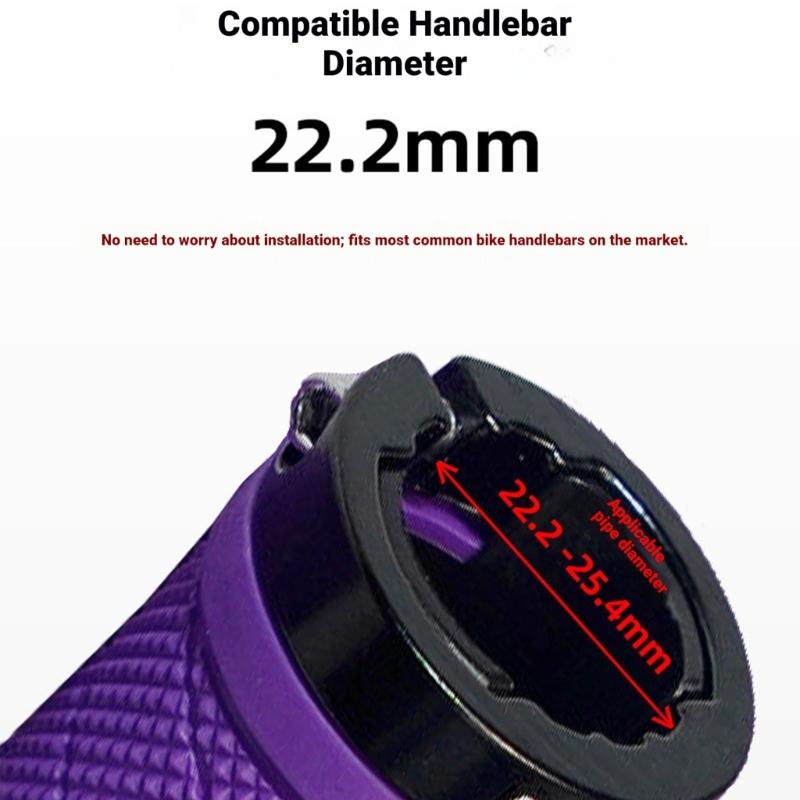 Manopole per Bicicletta Ergonomiche Antiscivolo Manopole Manubrio Meccanismo di Bloccaggio Manubri Manopole Manubrio Traspiranti per Bici da 22,2 mm