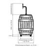 Conjunto completo enrolável - Dispensador de cerveja - BARRIL - máquina de cerveja, bomba de cerveja 1 linha, 30 litros-h, KEG:KeyKeg