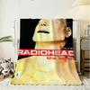 Art Rock Band Radiohead Music Throw 240g Flannel Blanket Lightweight Soft Skin-friendly Summer Thin Throw Blanket