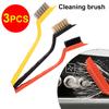 3 Pieces Metal Wire Stove Brush Kitchen Countertop Stain Cleaning Scrubber Handheld Reusable Scrubbing Tool