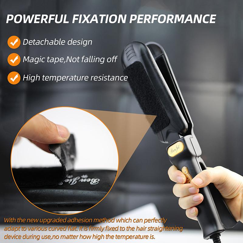1*Flat Iron Comb Attachment Hair Straightener Comb Reusable Grip Comb Clip On Disassemble Washable Nimble Comb Hair Styling Tool