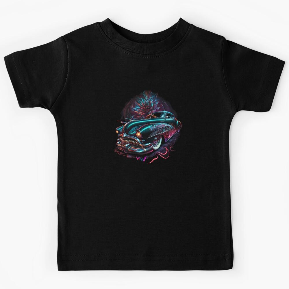 Classic Car Stylized Graffiti Art - 22 Kids T-Shirt 150