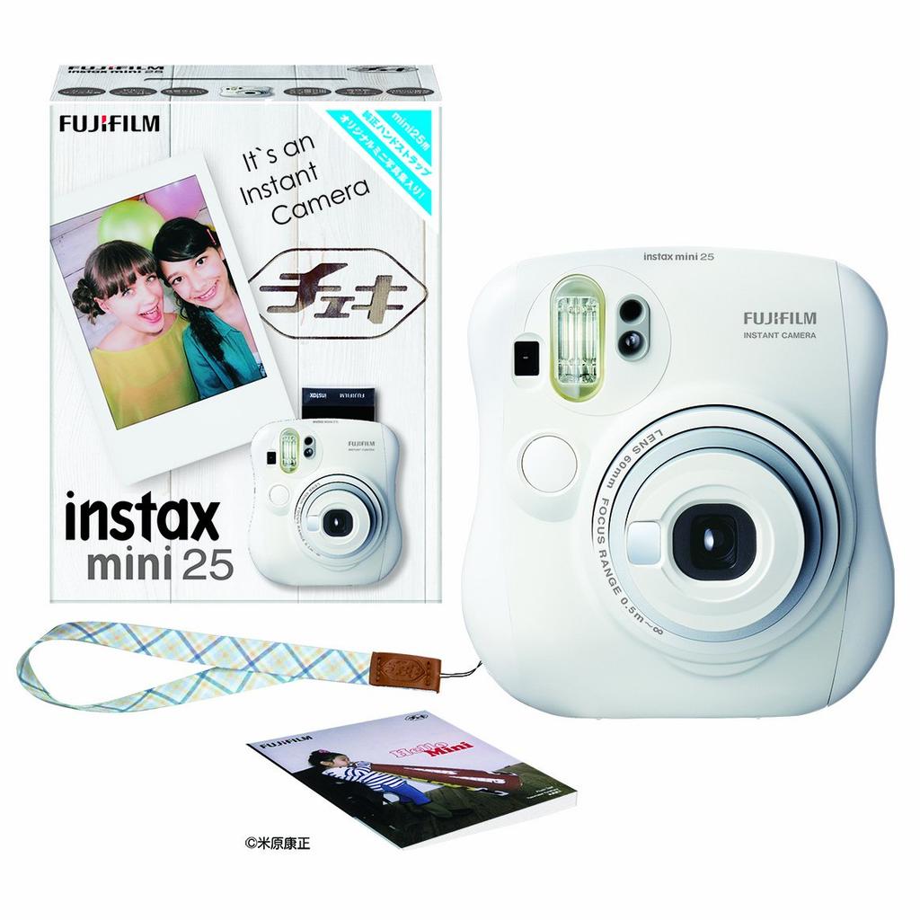 FUJIFILM Instant Camera Instax Mini 25 White INS MINI 25 WT N