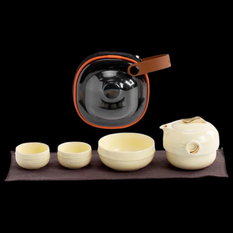 Portable Ceramic Travel Tea Set