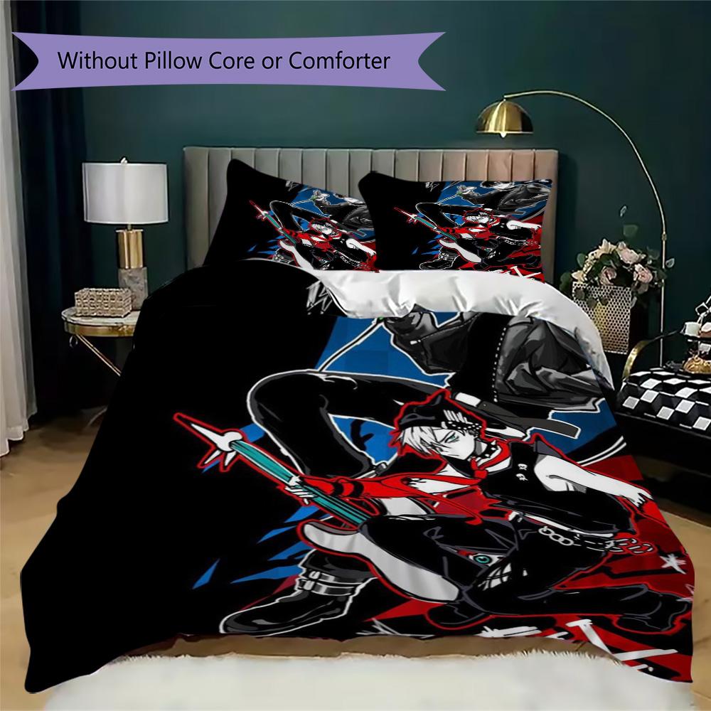 Anime-inspired "Till I" Pattern Bedding,Quilt Set Quilt Cover Pillowcase Home Birthday Gift (1*duvet cover+2*pillowcase,without core)XSJT0917283