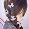 50Pcs 3D Organza Fabric Butterfly Appliques Clothes Sewing Patch  Bridal Hair Accessories
