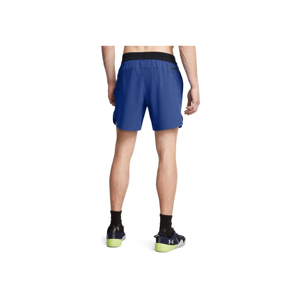 Under Armour Woven Training Breathable Color Block Comfortable Casual Sports Shorts Men shorts Tech-Blue 1376782-432