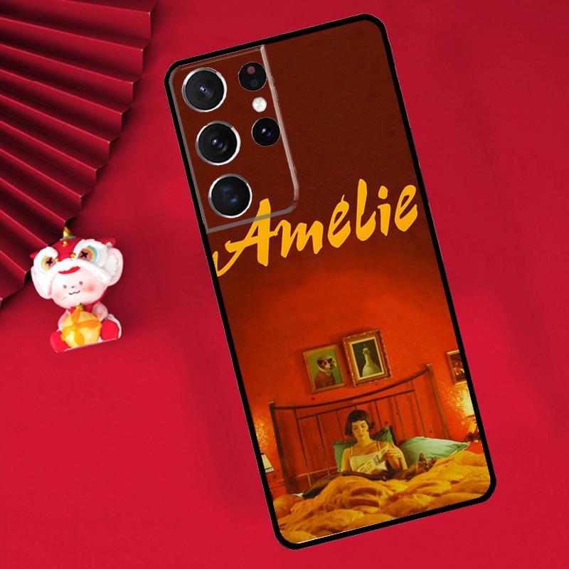 Amelie Poster Classic France Movie Case For Samsung Galaxy S25 S26 Ultra S21 S22 S20 S23 S24 Ultra Plus S10 S25 FE Cover Funda