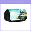 Legend Of Zelda Double Layer Pencil Case With Nylon Material For Students Organizer Storage