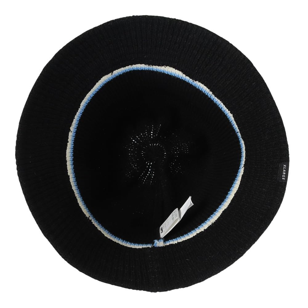 CONTRAST STRIPE CRUSHER HAT BLACK [Extra Large] Men's