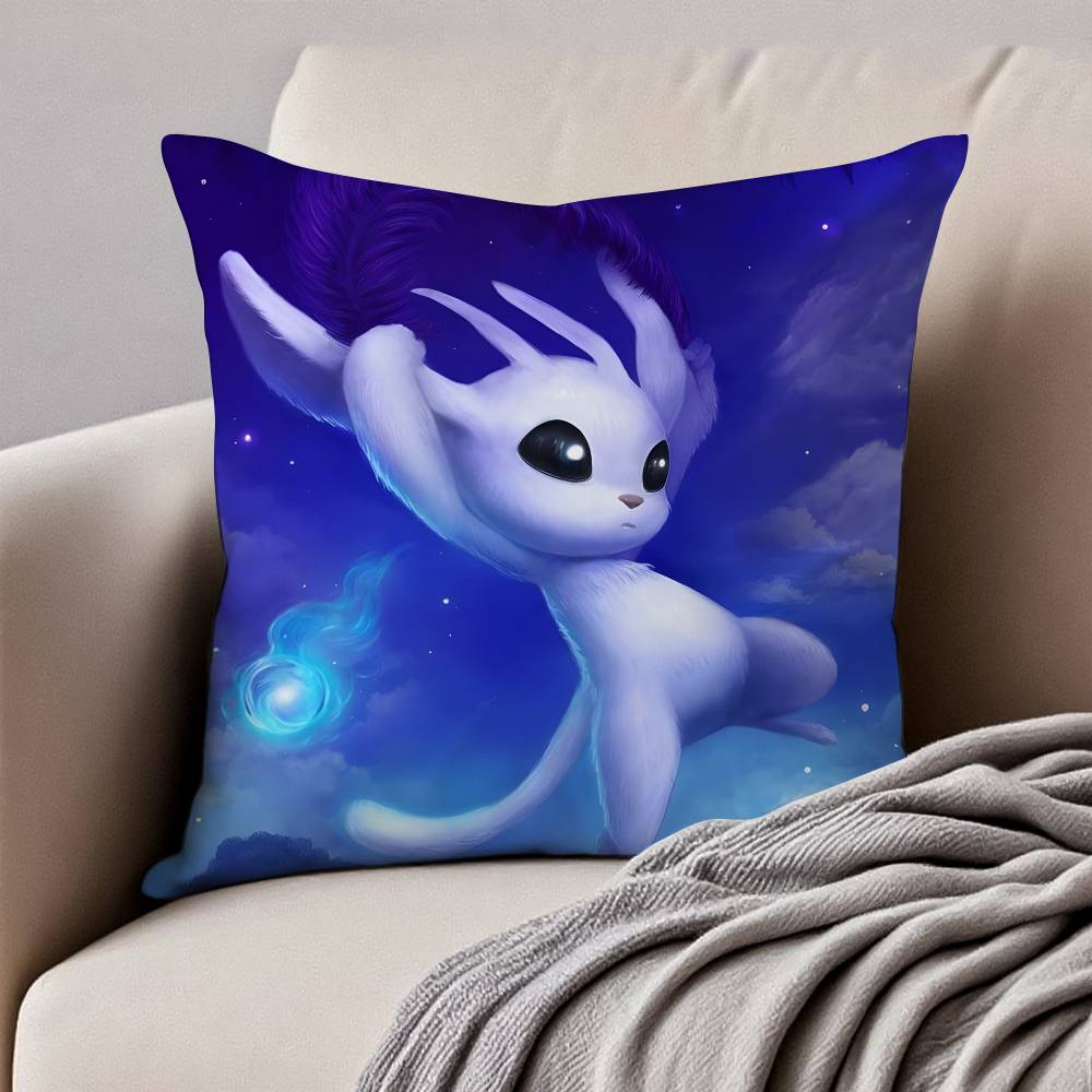 Spiel O-Ori Und Der B-Blinde Wald Kissenbezug Milbenschutz Kissenbezug Verdeckter Reißverschluss Seidig Plüsch Sofa